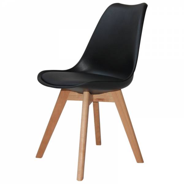 SILLA NEW TOWER WOOD NEGRA EXTRA QUALITY - Sillas Tower 