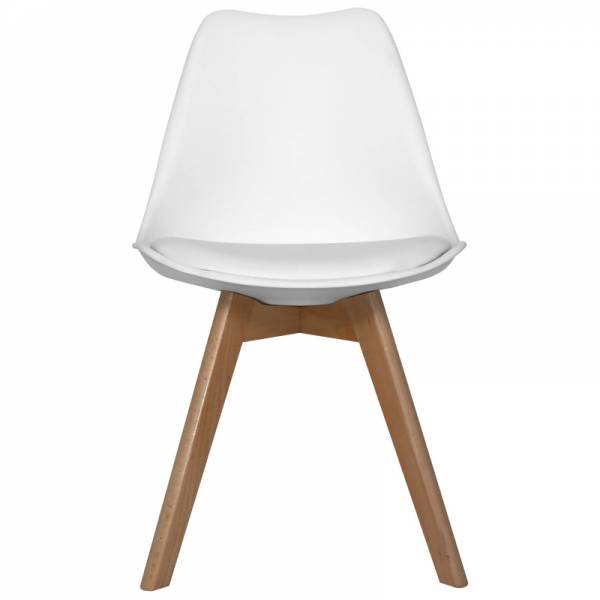 SILLA  NEW TOWER WOOD BLANCA EXTRA QUALITY - Sillas Tower 