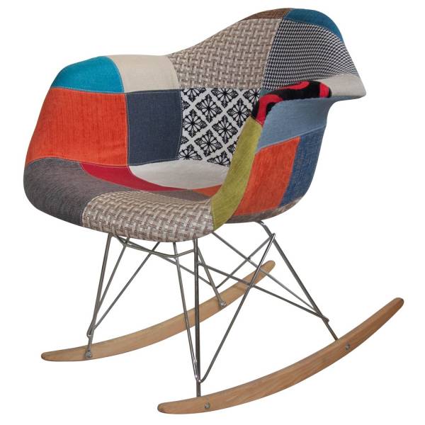 SILLÃ“N MECEDORA TOWER WOOD PATCHWORK