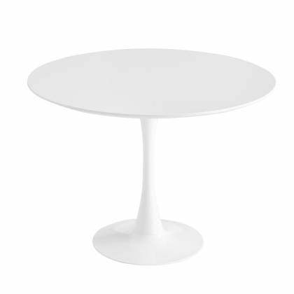 MESA REDONDA IBIZA WHITE Ø120 CM - Mesas Redondas 