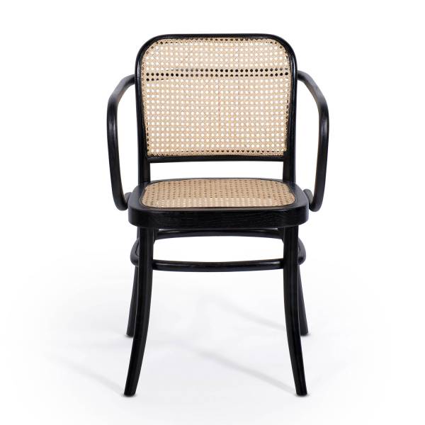 Silla Hoffman Black Con Reposabrazos