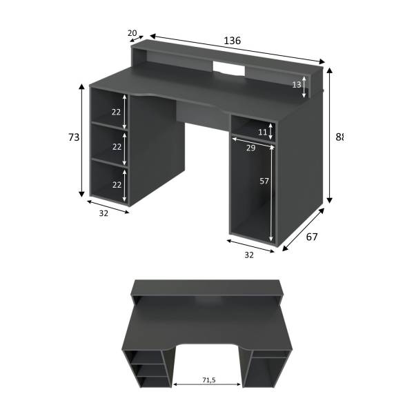 MESA DE ORDENADOR MASTER CHIEF - Escritorios 