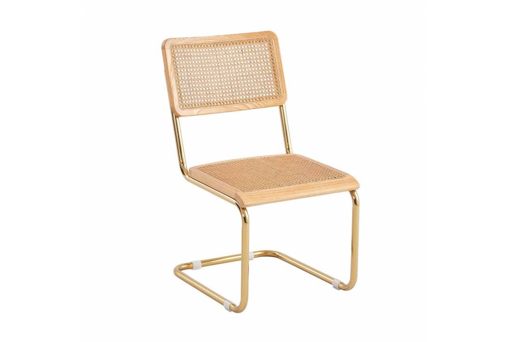 SILLA ZULMA NATURAL GOLD