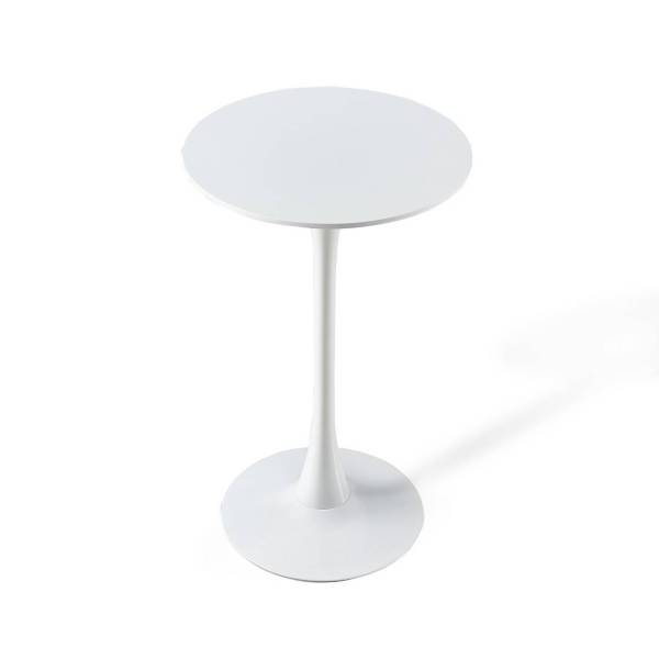 MESA ALTA IBIZA WHITE Ø60 CM