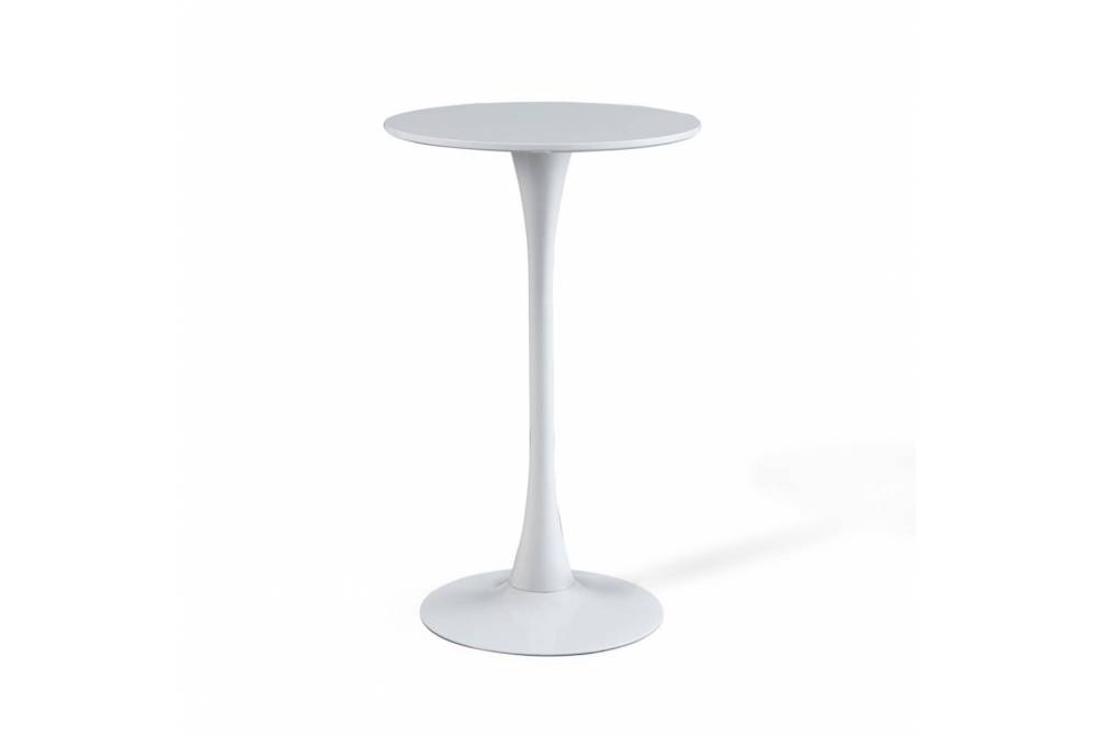 MESA ALTA IBIZA WHITE Ø60 CM