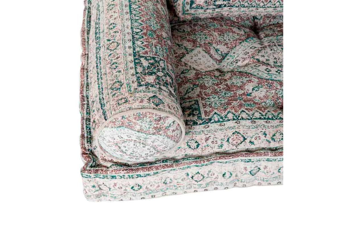 SILLON DESGASTADO VERDE ALGODON DE 90X50X55