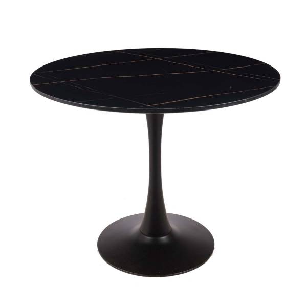 MESA DE COMEDOR IBIZA Ø90 CM MARMOL NEGRO