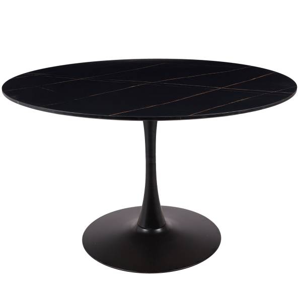 MESA DE COMEDOR IBIZA Ø120 CM MARMOL NEGRO